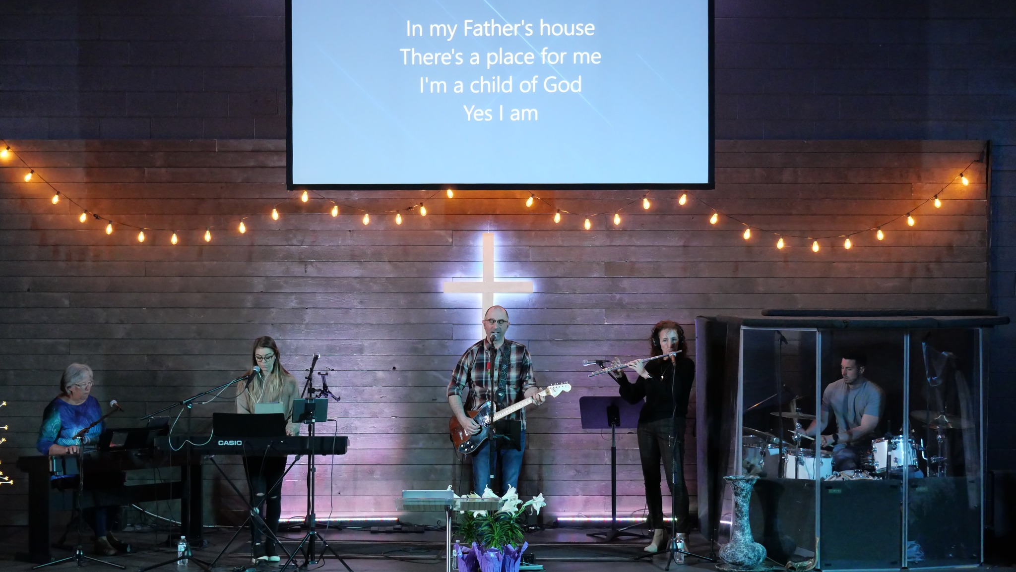 Small group Bible study gathering mid-week